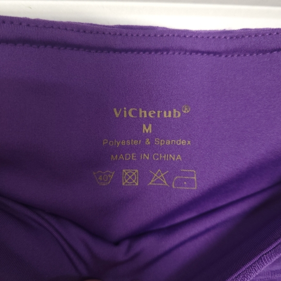 ViCherub Royal Purple Leggings Size Medium - Picture 7 of 13